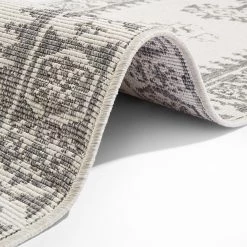 Northrugs Tapis de couloir int. / ext. Duque - Polypropylène - Gris - 80 x 250 cm -Tapis Soldes Boutique 1000340790 220401 030 DETAILS P000000001000340790