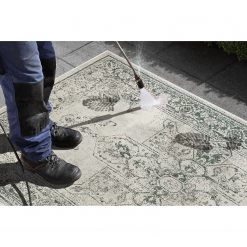 Northrugs Tapis de couloir int. / ext. Badian - Polypropylène - Crème / Vert -Tapis Soldes Boutique 1000340822 220401 040 DETAILS P000000001000340822