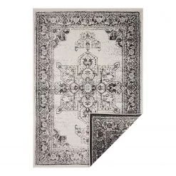 Northrugs Tapis de couloir int. / ext. Badian - Polypropylène - Crème / Noir