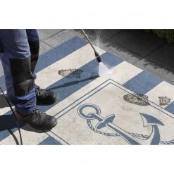 Northrugs Tapis int. / ext. Gandara - Polypropylène - Crème / Bleu -Tapis Soldes Boutique 1000340833 220401 040 DETAILS P000000001000340833