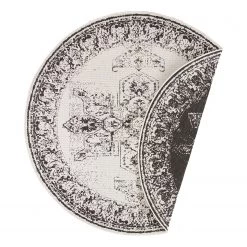 Northrugs Tapis int. / ext. Borbon II - Polypropylène - Noir - Diamètre : 140 cm