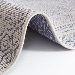 Top Square Tapis int. / ext. Timola - Polypropylène - Bleu - 120 x 170 cm -Tapis Soldes Boutique 1000340949 220401 030 DETAILS P000000001000340949