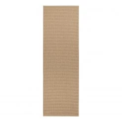 BT Carpet Tapis de couloir int. / ext. Nature 600 - Polypropylène - Beige - 80 x 350 cm