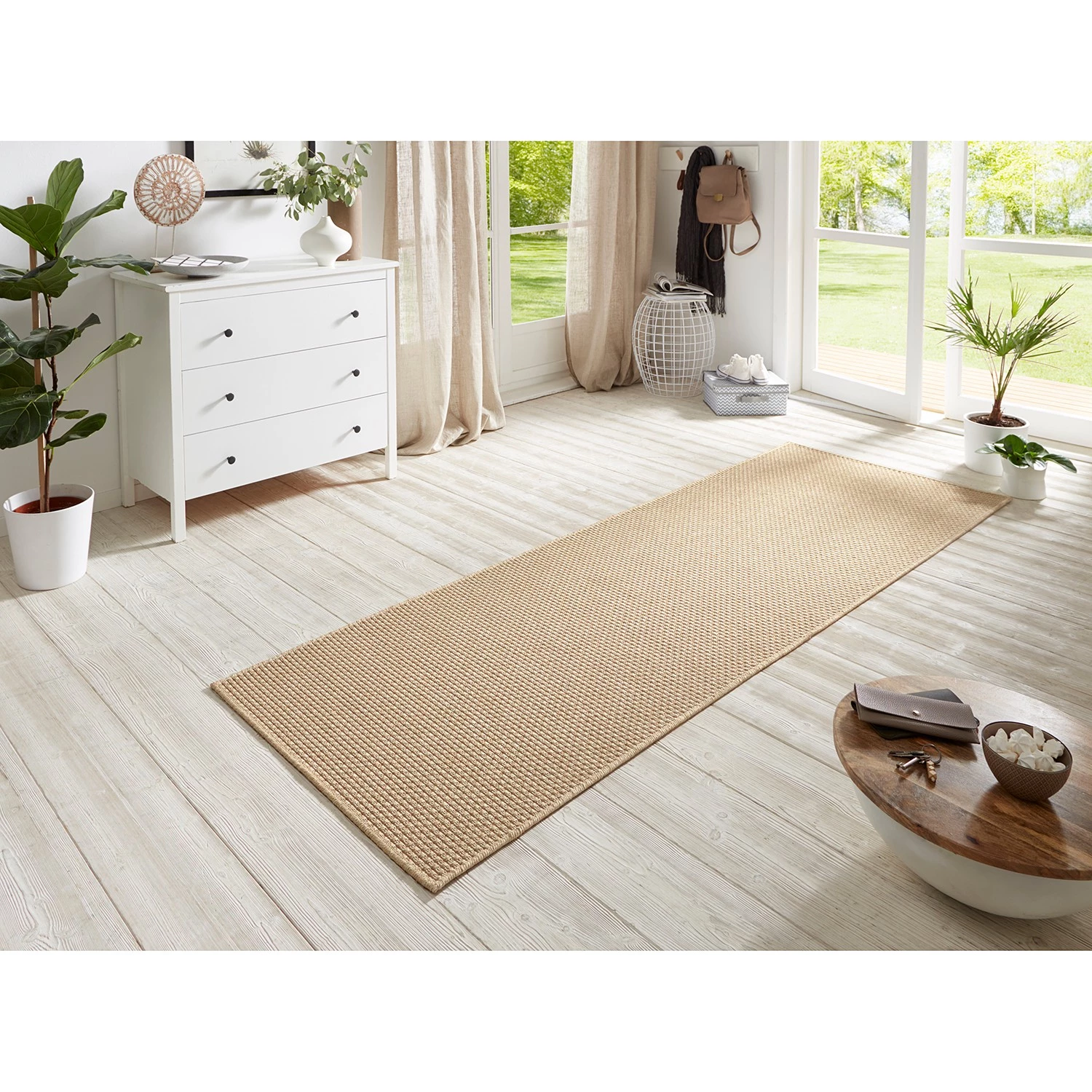 BT Carpet Tapis de couloir int. / ext. Nature 600 - Polypropylène - Beige - 80 x 350 cm 4 BT Carpet Tapis de couloir int. / ext. Nature 600 - Polypropylène - Beige - 80 x 350 cm – Image 2