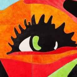 Kare Design Tapis en peau Beauty Pop - Peau de vache / Laine - Multicolore -Tapis Soldes Boutique 1000341135 220411 050 DETAILS P000000001000341135