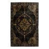 Kare Design Tapis Ornamento - Peau de vache / Viscose - Noir / Multicolore -Tapis Soldes Boutique 1000341140 220411 010 IMAGE P000000001000341140