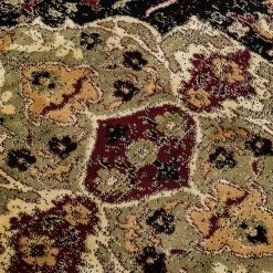 Kare Design Tapis Ornamento - Peau de vache / Viscose - Noir / Multicolore -Tapis Soldes Boutique 1000341140 220411 040 DETAILS P000000001000341140