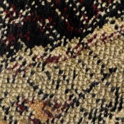 Kare Design Tapis Ornamento - Peau de vache / Viscose - Noir / Multicolore -Tapis Soldes Boutique 1000341140 220411 050 DETAILS P000000001000341140