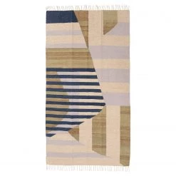 Kare Design Tapis Stripes - Tissu mélangé - Multicolore