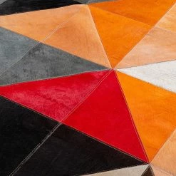 Kare Design Tapis en peau Adana - Peau de vache / Laine - Multicolore -Tapis Soldes Boutique 1000341197 220411 040 DETAILS P000000001000341197