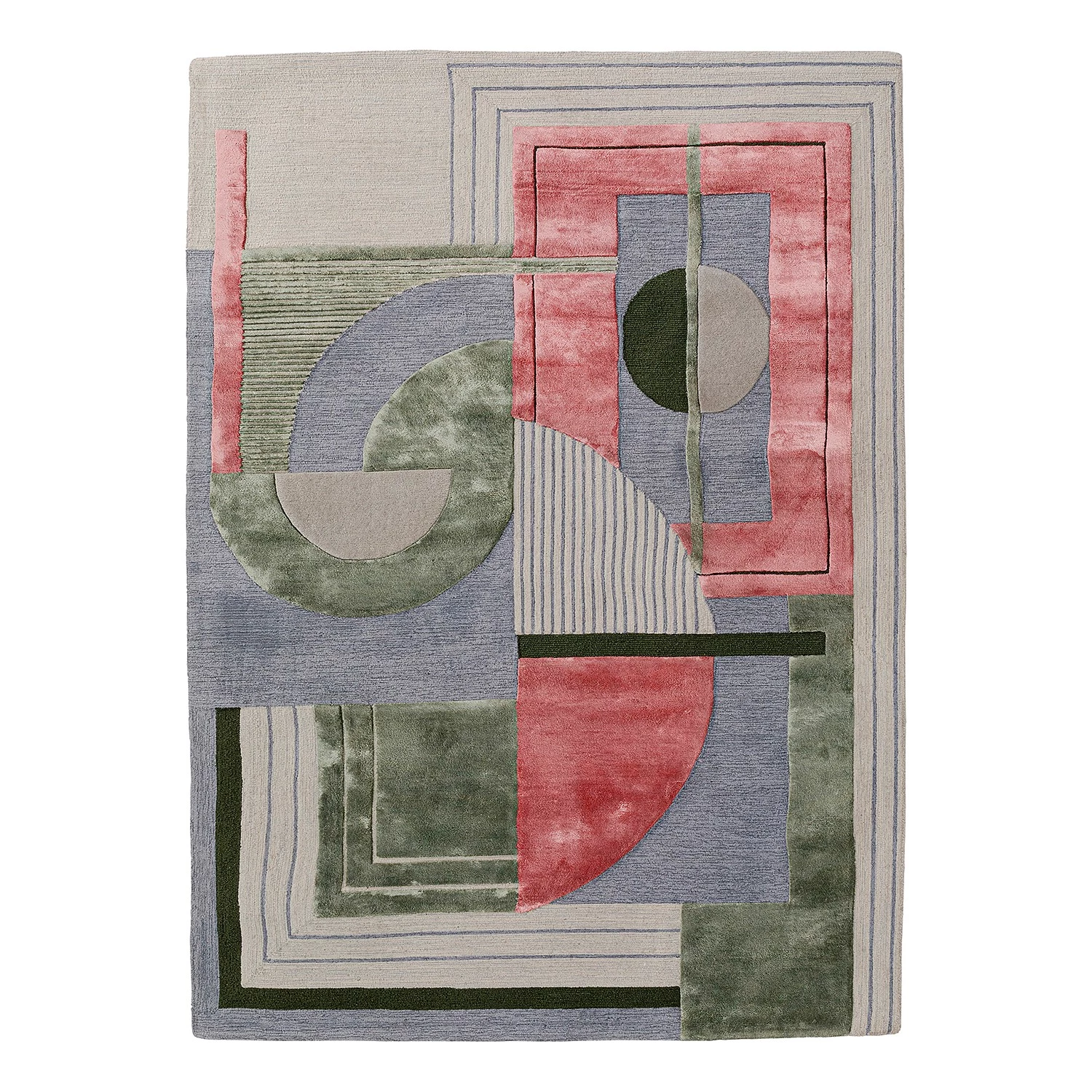 Kare Design Tapis Cubic - Vert / Rose vif 3 Kare Design Tapis Cubic - Vert / Rose vif