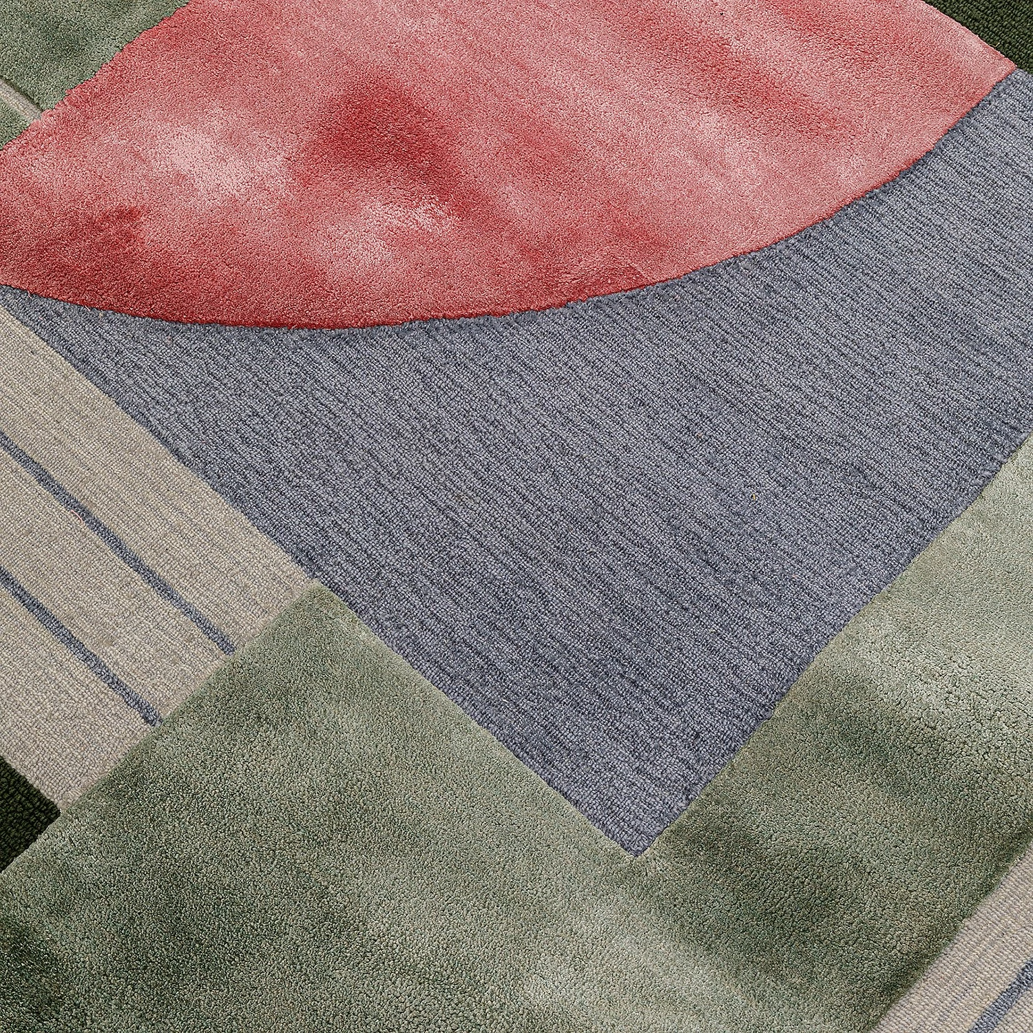 Kare Design Tapis Cubic - Vert / Rose vif 4 Kare Design Tapis Cubic - Vert / Rose vif – Image 2