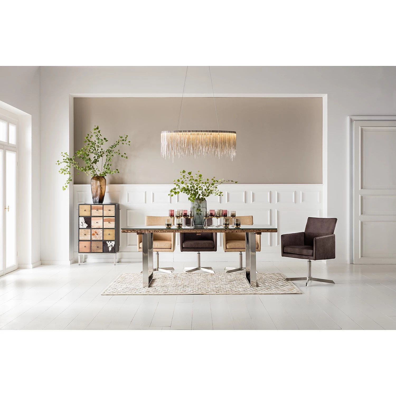 Kare Design Tapis en peau Comp - Peau de vache - Beige 5 Kare Design Tapis en peau Comp - Peau de vache - Beige – Image 3