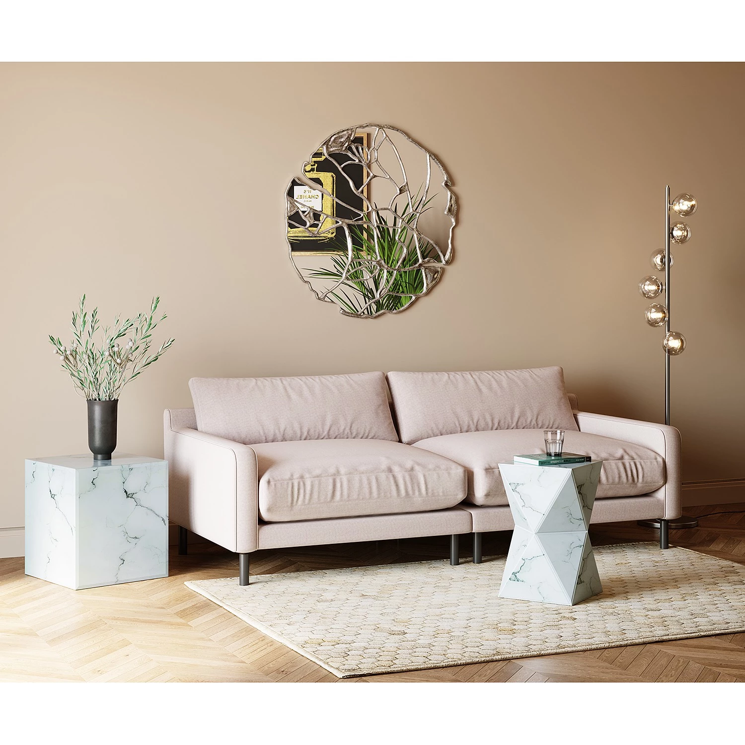 Kare Design Tapis en peau Comp - Peau de vache - Beige 6 Kare Design Tapis en peau Comp - Peau de vache - Beige – Image 4