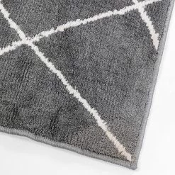 Kare Design Tapis épais Art Signs - Polyester / Coton - Gris / Blanc -Tapis Soldes Boutique 1000341273 220411 030 DETAILS P000000001000341273