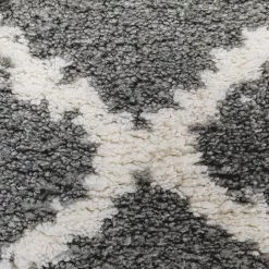 Kare Design Tapis épais Art Signs - Polyester / Coton - Gris / Blanc -Tapis Soldes Boutique 1000341273 220411 040 DETAILS P000000001000341273