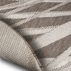 Northrugs Tapis intérieur / extérieur Palm - Polypropylène - Marron -Tapis Soldes Boutique 1000344306 220420 040 DETAILS P000000001000344306