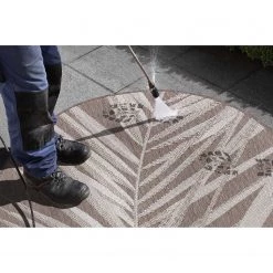 Northrugs Tapis intérieur / extérieur Palm - Polypropylène - Marron -Tapis Soldes Boutique 1000344306 220420 070 DETAILS P000000001000344306