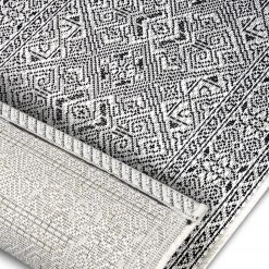 Northrugs Tapis de couloir int. / ext. Cuadrado - Polypropylène - Noir - 70 x 300 cm -Tapis Soldes Boutique 1000344326 220420 040 DETAILS P000000001000344326