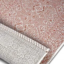 Northrugs Tapis intérieur / extérieur Cuadrado - Polypropylène - Orange - 140 x 200 cm -Tapis Soldes Boutique 1000344336 220420 040 DETAILS P000000001000344336