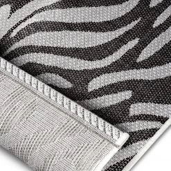 Northrugs Tapis intérieur / extérieur Cebra - Polypropylène - Noir - 200 x 290 cm -Tapis Soldes Boutique 1000344365 220420 040 DETAILS P000000001000344365