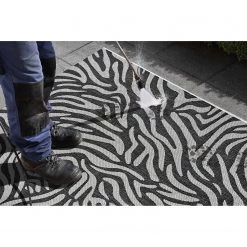 Northrugs Tapis intérieur / extérieur Cebra - Polypropylène - Noir - 200 x 290 cm -Tapis Soldes Boutique 1000344365 220420 070 DETAILS P000000001000344365