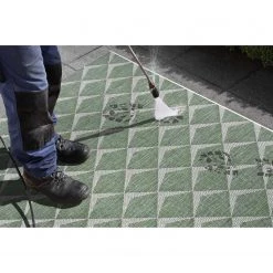 Northrugs Tapis intérieur / extérieur Escala - Polypropylène - Vert - 200 x 290 cm -Tapis Soldes Boutique 1000344380 220420 070 DETAILS P000000001000344380