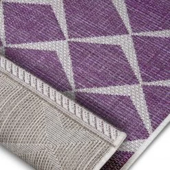 Northrugs Tapis de couloir int. / ext. Escala - Polypropylène - Mauve - 70 x 140 cm -Tapis Soldes Boutique 1000344401 220420 040 DETAILS P000000001000344401