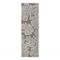 Northrugs Tapis de couloir int. / ext. Monstera - Polypropylène - Marron - 70 x 300 cm