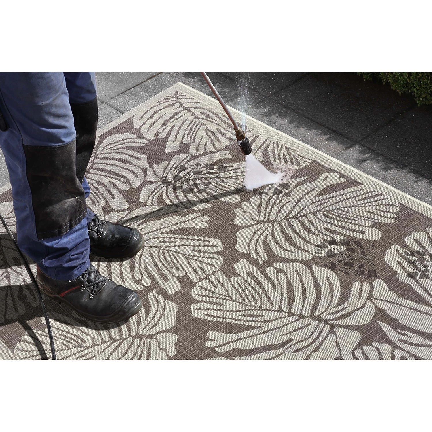 Northrugs Tapis intérieur / extérieur Monstera - Polypropylène - Marron - 200 x 290 cm 9 Northrugs Tapis intérieur / extérieur Monstera - Polypropylène - Marron - 200 x 290 cm – Image 7