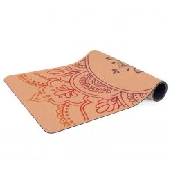 Bilderwelten Tapis de yoga Lotus arc-en-ciel - Face supérieure : liège<br>Face inférieure : caoutchouc naturel -Tapis Soldes Boutique 1000346009 220517 030 DETAILS P000000001000346009