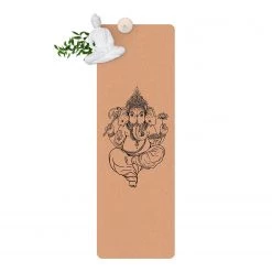Bilderwelten Tapis de yoga Ganesha - Face supérieure : liège<br>Face inférieure : caoutchouc naturel -Tapis Soldes Boutique 1000346010 220517 040 DETAILS P000000001000346010