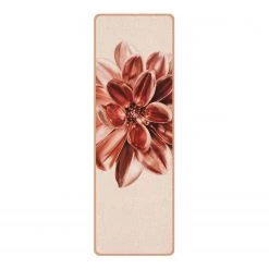 Bilderwelten Tapis de yoga Dahlia Rose - Face supérieure : liège<br>Face inférieure : caoutchouc naturel