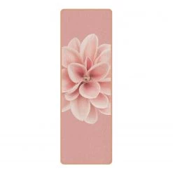 Bilderwelten Tapis de yoga Dahlia Blush - Face supérieure : liège<br>Face inférieure : caoutchouc naturel
