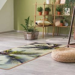 Bilderwelten Tapis de yoga Les palmiers - Face supérieure : liège<br>Face inférieure : caoutchouc naturel -Tapis Soldes Boutique 1000346078 220517 020 MOOD DETAILS P000000001000346078 mood