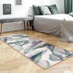 Bilderwelten Tapis de yoga Aquarelle de feuilles II - Face supérieure : liège<br>Face inférieure : caoutchouc naturel -Tapis Soldes Boutique 1000346080 220517 021 MOOD DETAILS P000000001000346080 mood