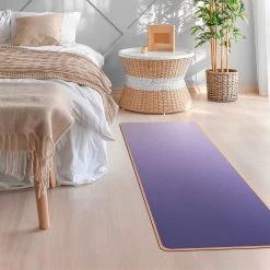 Bilderwelten Tapis de yoga Dégradé - Face supérieure : liège<br>Face inférieure : caoutchouc naturel - Mauve -Tapis Soldes Boutique 1000346089 220517 021 MOOD DETAILS P000000001000346089 mood