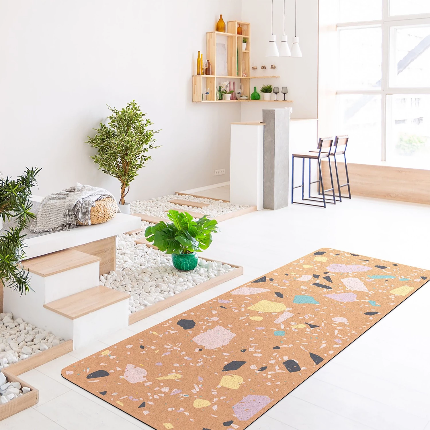 Bilderwelten Tapis de yoga Capri - Face supérieure : liège<br>Face inférieure : caoutchouc naturel 4 Bilderwelten Tapis de yoga Capri - Face supérieure : liège<br>Face inférieure : caoutchouc naturel – Image 2