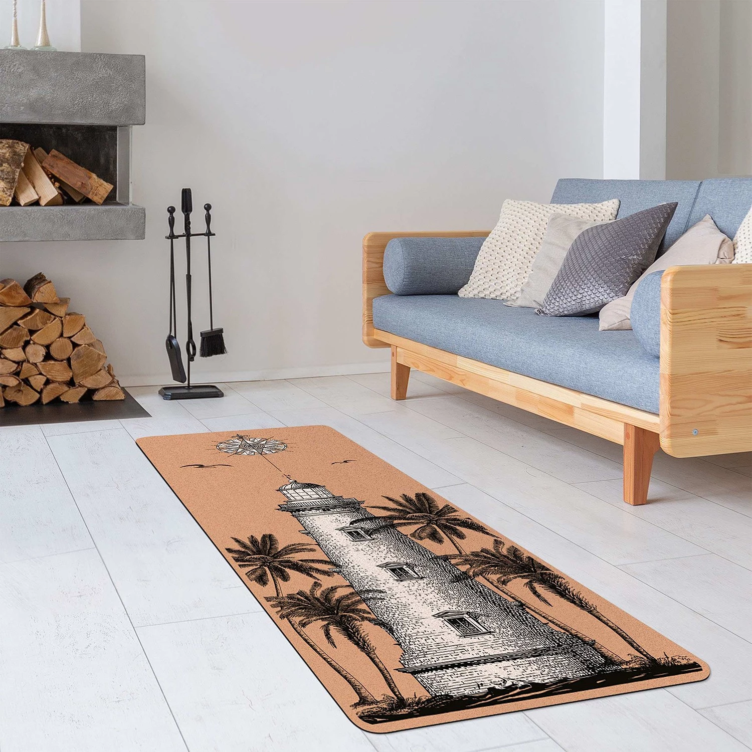 Bilderwelten Tapis de yoga Phare - Face supérieure : liège<br>Face inférieure : caoutchouc naturel 5 Bilderwelten Tapis de yoga Phare - Face supérieure : liège<br>Face inférieure : caoutchouc naturel – Image 3