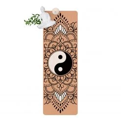Bilderwelten Tapis de yoga Mandala Yin et Yang - Face supérieure : liège<br>Face inférieure : caoutchouc naturel -Tapis Soldes Boutique 1000346114 220517 040 DETAILS P000000001000346114