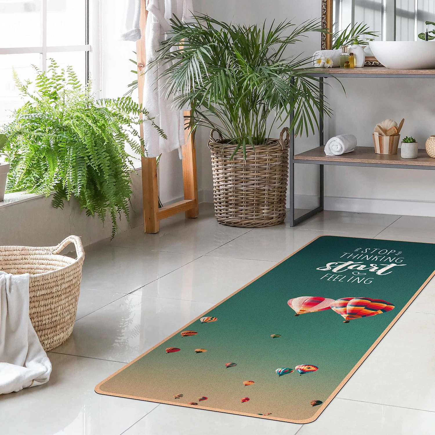 Bilderwelten Tapis de couloir Start Feeling - Face supérieure : liège<br>Face inférieure : caoutchouc naturel 4 Bilderwelten Tapis de couloir Start Feeling - Face supérieure : liège<br>Face inférieure : caoutchouc naturel – Image 2