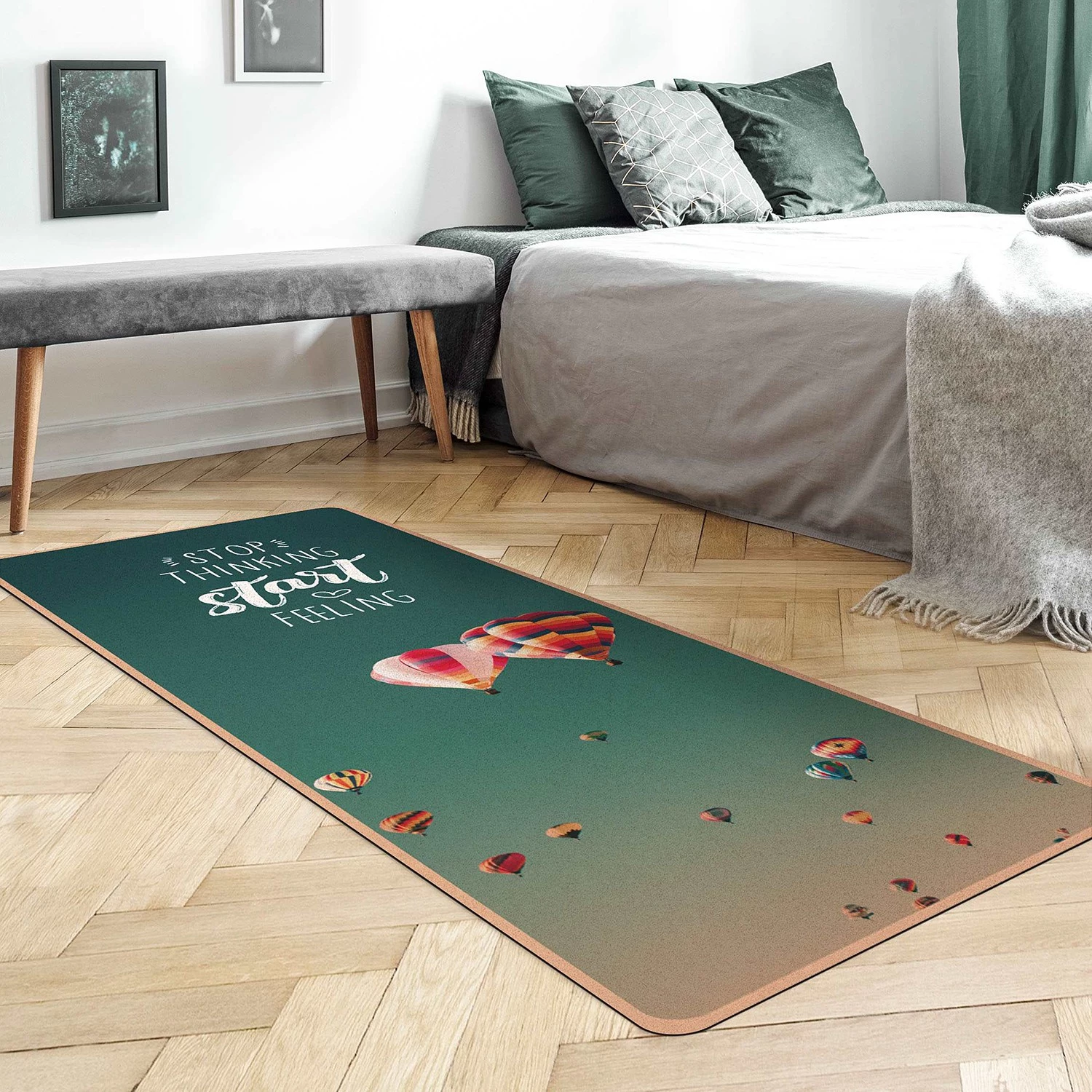 Bilderwelten Tapis de couloir Start Feeling - Face supérieure : liège<br>Face inférieure : caoutchouc naturel 5 Bilderwelten Tapis de couloir Start Feeling - Face supérieure : liège<br>Face inférieure : caoutchouc naturel – Image 3