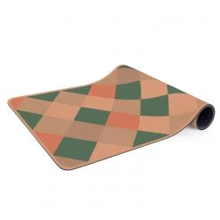 Bilderwelten Tapis de yoga Échiquier - Face supérieure : liège<br>Face inférieure : caoutchouc naturel - Abricot -Tapis Soldes Boutique 1000346143 220517 030 DETAILS P000000001000346143