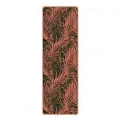 Bilderwelten Tapis de yoga Forêt tropicale - Face supérieure : liège<br>Face inférieure : caoutchouc naturel - Rose