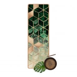 Bilderwelten Tapis de yoga Feuilles vertes - Face supérieure : liège<br>Face inférieure : caoutchouc naturel -Tapis Soldes Boutique 1000346163 220517 040 DETAILS P000000001000346163