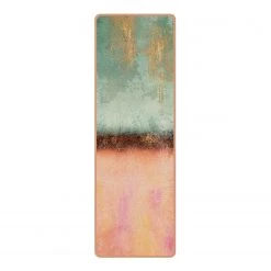 Bilderwelten Tapis de yoga Été en or - Face supérieure : liège<br>Face inférieure : caoutchouc naturel