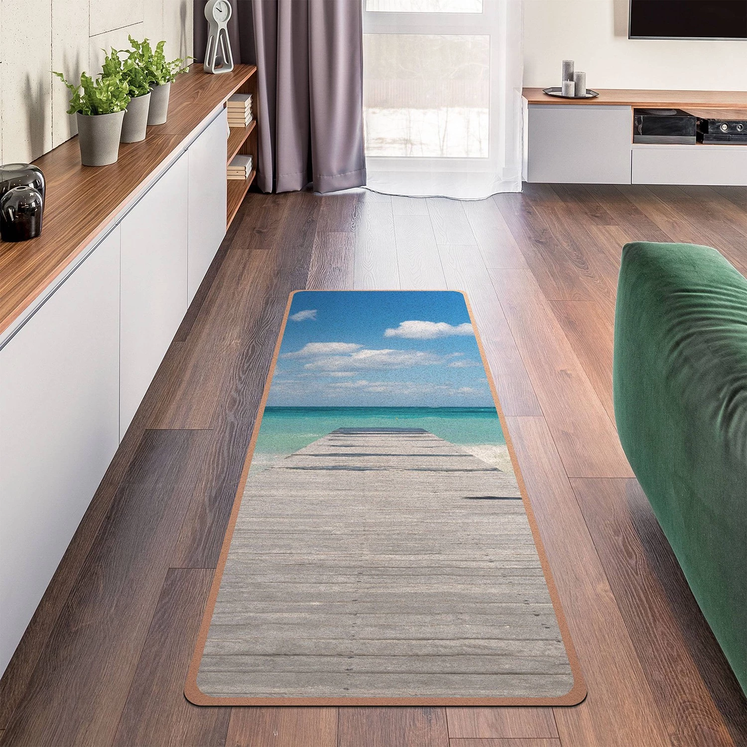 Bilderwelten Tapis de yoga Ponton - Face supérieure : liège<br>Face inférieure : caoutchouc naturel 5 Bilderwelten Tapis de yoga Ponton - Face supérieure : liège<br>Face inférieure : caoutchouc naturel – Image 3