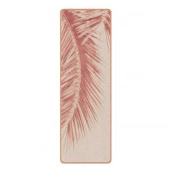Bilderwelten Tapis de yoga Feuilles de palme - Face supérieure : liège<br>Face inférieure : caoutchouc naturel