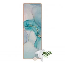 Bilderwelten Tapis de yoga Aquarelle pastel III - Face supérieure : liège<br>Face inférieure : caoutchouc naturel -Tapis Soldes Boutique 1000346210 220517 040 DETAILS P000000001000346210