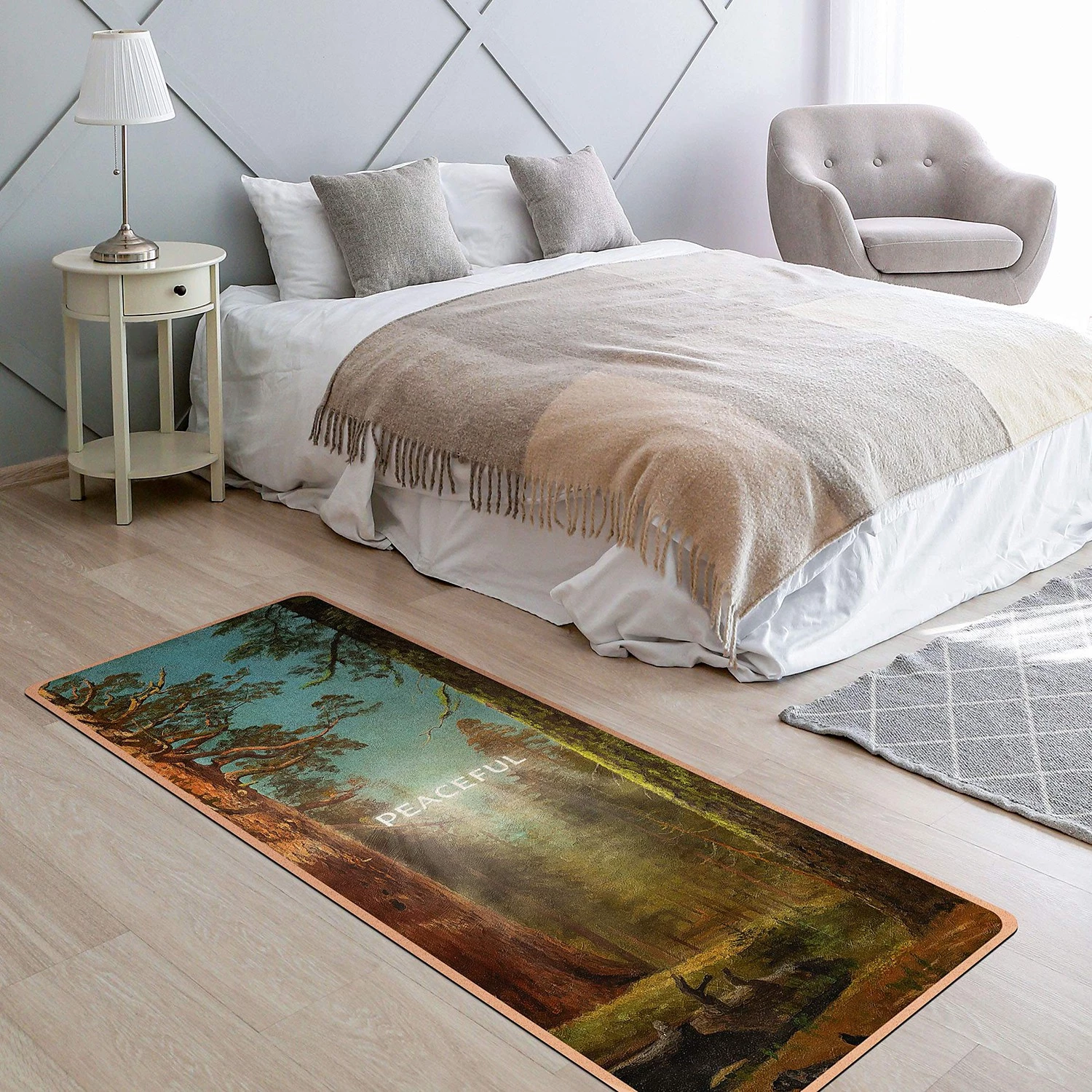 Bilderwelten Tapis de yoga Peaceful - Face supérieure : liège<br>Face inférieure : caoutchouc naturel 5 Bilderwelten Tapis de yoga Peaceful - Face supérieure : liège<br>Face inférieure : caoutchouc naturel – Image 3